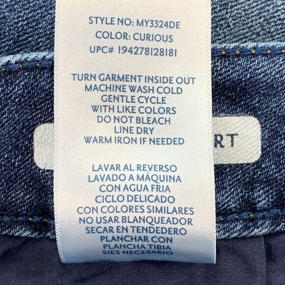 Seven7 sz 16 Jean Shorts Medium Wash Weekend Short Inseam 3" Rolled Hem - Picture 9 of 9